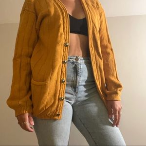 Vintage Yellow Cardigan